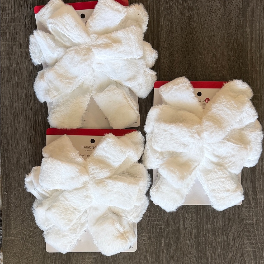 White Tree Bows — Set of 3